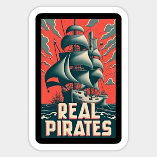 Pirates Ship Sailing Sticker